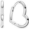 image:imagePANDORA Asymmetrical Heart Hoop Earrings  Timeless Earrings for Women  Gift for Her  Made with Sterling Silver  With Gift Box