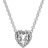 image:imagePANDORA Elevated Heart  Gift for Her  Cubic Zirconia Necklace in Sterling Silver  With Gift BoxClear