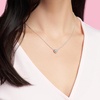 image:imagePANDORA Elevated Heart  Gift for Her  Cubic Zirconia Necklace in Sterling Silver  With Gift BoxClear