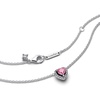 image:imagePANDORA Elevated Heart  Gift for Her  Cubic Zirconia Necklace in Sterling Silver  With Gift BoxRose