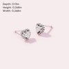 image:imagePANDORA Elevated Heart Stud Earrings  Timeless Earrings for Women  Gift for Her  Made with Sterling Silver amp Cubic Zirconia  With Gift Box