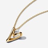 image:imagePANDORA Essence Organically Shaped Heart Pendant Necklace  Gift for Women  Includes Gift BoxGold