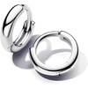 image:imagePANDORA Essence Round Huggie Hoop Earrings  Sterling SIlver Earrings  Gift for Women  Includes Gift Box
