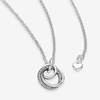 image:imagePANDORA Family Always Encircled Pendant Necklace  Meaningful Family Keepsake  Jewelry for Women with Gift Box  Adjustable Cubic Zirconia Necklace  236