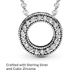 image:imagePANDORA Hearts of PANDORA  Gift for Her  Cubic Zirconia Necklace in Sterling Silver  With Gift Box  177