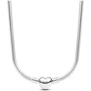 image:imagePANDORA Moments Heart Clasp Snake Chain Necklace  Sterling Silver Necklace for Women  PANDORA Moments Jewelry  Gift for Women  Includes Gift Box  177