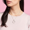 image:imagePANDORA Moments Small O Pendant  Stunning Womens Jewelry  Great Gift for Her  Snake Chain Pendant  Sterling Silver With Gift Box