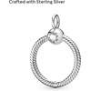 image:imagePANDORA Moments Small O Pendant  Stunning Womens Jewelry  Great Gift for Her  Snake Chain Pendant  Sterling Silver With Gift Box