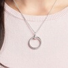 image:imagePANDORA Moments Small O Pendant  Stunning Womens Jewelry  Great Gift for Her  Snake Chain Pendant  Sterling Silver With Gift Box