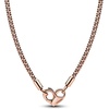 image:imagePANDORA Moments Studded Chain Necklace  Gift for Her  Stunning Womens Jewelry  With Gift BoxRose Gold