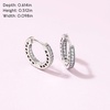 image:imagePANDORA Pav Heart Hoop Earrings  Elegant Earrings for Women  Gift for Her  Made with Sterling Silver amp Cubic Zirconia  With Gift Box