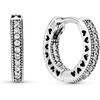 image:imagePANDORA Pav Heart Hoop Earrings  Elegant Earrings for Women  Gift for Her  Made with Sterling Silver amp Cubic Zirconia  With Gift Box