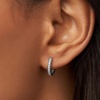 image:imagePANDORA Pav Heart Hoop Earrings  Elegant Earrings for Women  Gift for Her  Made with Sterling Silver amp Cubic Zirconia  With Gift Box