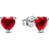 image:imagePANDORA Red Heart Stud Earrings  Gift for Her  Sterling Silver Stud Earrings with ManMade Stones  Jewelry for Women  With Gift Box
