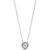 image:imagePANDORA Round Sparkle Halo Necklace  Adjustable Cubic Zirconia Pendant Necklace for Women  Everyday Jewelry for Her  With Gift BoxSterling Silver