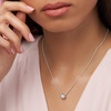 image:imagePANDORA Round Sparkle Halo Necklace  Adjustable Cubic Zirconia Pendant Necklace for Women  Everyday Jewelry for Her  With Gift BoxSterling Silver