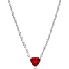 image:imagePANDORA Sparkling Heart Halo Pendant Collier Necklace  Adjustable Necklace  Stunning Womens Jewelry  Gift for Her  Sterling Silver with Red Crystal  With Gift Box  177