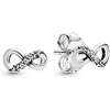 image:imagePANDORA Sparkling Infinity Stud Earrings  Stunning Womens Earrings  Gift for Her  Sterling Silver amp Cubic Zirconia  with Gift Box