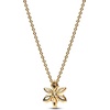 image:imagePANDORA Timeless Sparkling Herbarium Cluster Pendant Necklace  14K GoldPlated Necklace with Cubic Zirconia  Jewelry for Women  Includes Gift Box  Size 177