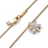 image:imagePANDORA Timeless Sparkling Herbarium Cluster Pendant Necklace  14K GoldPlated Necklace with Cubic Zirconia  Jewelry for Women  Includes Gift Box  Size 177