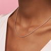 image:imagePANDORA Triple Stone Heart Collier Necklace  Gift for Her  Jewelry for Women  With Gift Box  177Sterling silver