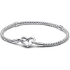 image:imagePandora Moments Studded Chain Bracelet  Compatible Moments Charms  Gift for Her  Sterling Silver  With Gift Box67 Inches