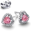 image:imagePandoraPandora Elevated Pink Heart Stud EarringsSterling silverWith Gift Box