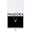 image:imagePANDORA Elevated Heart  Gift for Her  Cubic Zirconia Necklace in Sterling Silver  With Gift BoxClear