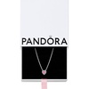 image:imagePANDORA Elevated Heart  Gift for Her  Cubic Zirconia Necklace in Sterling Silver  With Gift BoxRose