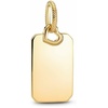 image:imagePANDORA Engravable Rectangle Tag Pendant  14K GoldPlated Engravable Pendant for Women  PANDORA Moments Jewelry  Gifts for Women  Includes Gift Box