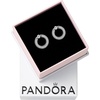image:imagePANDORA Pav amp Logo Circle Reversible Stud Earrings  Gift for Her  Versatile Womens Earrings  Sterling Silver amp Cubic Zirconia  With Gift Box