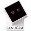 image:imagePANDORA Red Heart Stud Earrings  Gift for Her  Sterling Silver Stud Earrings with ManMade Stones  Jewelry for Women  With Gift Box