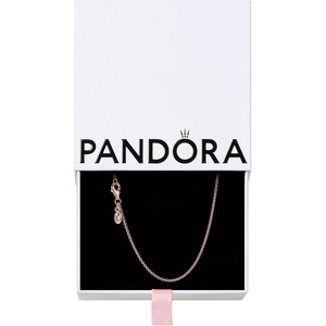 image:imagePANDORA Jewelry  Classic Cable Chain Necklace with Lobster Clasp  Great Gift for Women  Made Rose Gold With Gift Box354