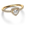 image:imagePANDORAElevated Heart RingWith Gift BoxGold Clear