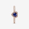 image:imagePANDORAElevated Heart RingWith Gift BoxRose Gold Blue
