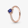 image:imagePANDORAElevated Heart RingWith Gift BoxRose Gold Blue