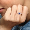 image:imagePANDORAElevated Heart RingWith Gift BoxRose Gold Blue
