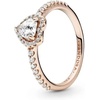 image:imagePANDORAElevated Heart RingWith Gift BoxRose Gold Clear
