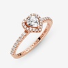 image:imagePANDORAElevated Heart RingWith Gift BoxRose Gold Clear