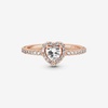 image:imagePANDORAElevated Heart RingWith Gift BoxRose Gold Clear
