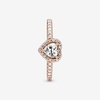 image:imagePANDORAElevated Heart RingWith Gift BoxRose Gold Clear