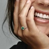 image:imagePANDORAElevated Heart RingWith Gift BoxRose Gold Green