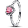 image:imagePANDORAElevated Heart RingWith Gift BoxSilver Pink