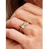 image:imagePANDORASparkling Bow amp Crossover Band RingGold platedWith Gift Box