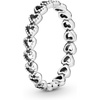 image:imagePandora Band of Hearts Ring  Stackable Ring for Women  Gift for Her Sterling Silver  With Gift Box