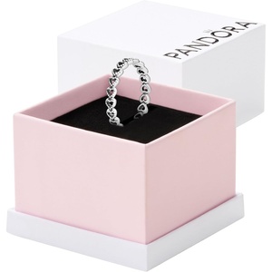 image:imagePandora Band of Hearts Ring  Stackable Ring for Women  Gift for Her Sterling Silver  With Gift Box