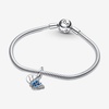 image:imagePANDORA Blue Butterfly amp Quote Double Dangle Charm  Bracelet Charm for PANDORA Moments Bracelets  Stunning Womens Jewelry  Made with Sterling Silver Cubic Zirconia amp Enamel  With Gift Box