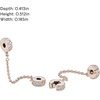 image:imagePANDORA Clear Pave Safety Chain Clip Charm  Compatible Moments  Gift for Her  Made Rose Cubic Zirconia amp Silicone  with Gift Box