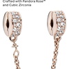 image:imagePANDORA Clear Pave Safety Chain Clip Charm  Compatible Moments  Gift for Her  Made Rose Cubic Zirconia amp Silicone  with Gift Box