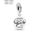 image:imagePANDORA Friends Are Family Dangle Charm  Compatible with PANDORA Moments  Jewelry for Women  Gift for Her  Made with Sterling Silver amp Enamel  With Gift Box